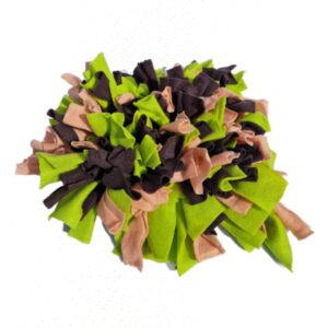 Snuffelkleed Groen, bruin en zalm