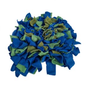 Snuffelkleed blauw groen